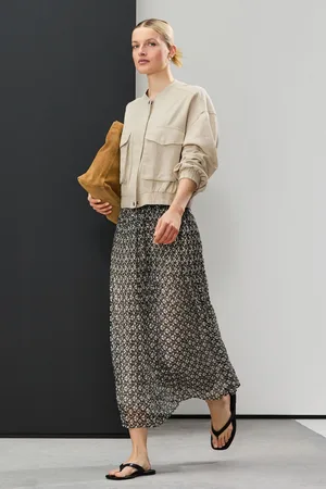 Next Printed Midi Skirt AU 16 S