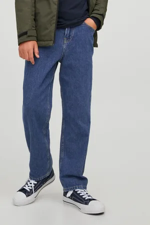 JACK & JONES Boys Relaxed Fit Stretch 100% Cotton Jeans