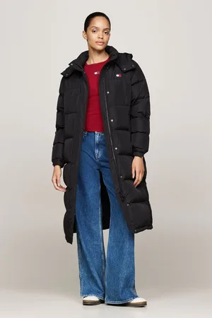 Tommy Hilfiger Black Alaska Long Puffer Jacket S