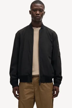 HUGO BOSS Mens Water-Repellent Jacket With Zipped Sleeve Pocket