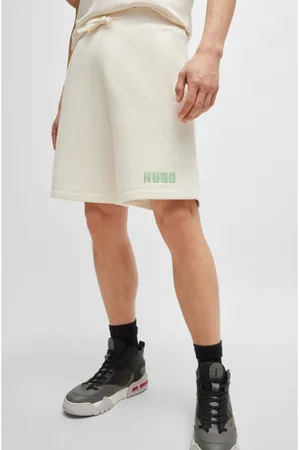 HUGO BOSS Mens Logo Detail Cotton Terry Shorts