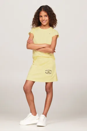 Tommy Hilfiger Girls Essential Ruffle-Sleeved Top