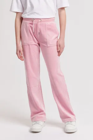 Juicy Couture Girls Dark Tonal Wide Leg Joggers