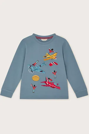 Monsoon Boys London Vintage Planes 100% Cotton T-Shirt