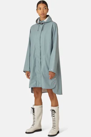 Ilse Jacobsen Womens Loose Fit Waterproof A Shape Raincoat