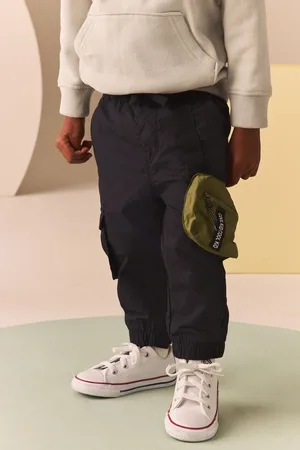 Next Boys Bumbag Lined 100% Cotton Cargo Trousers (3mths-7yrs)