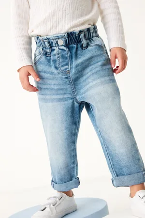 Next Girls Denim Mid Wash Mom Jeans (3mths-7yrs)