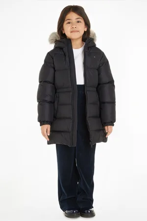 Tommy Hilfiger Girls Kids Long Down Jacket