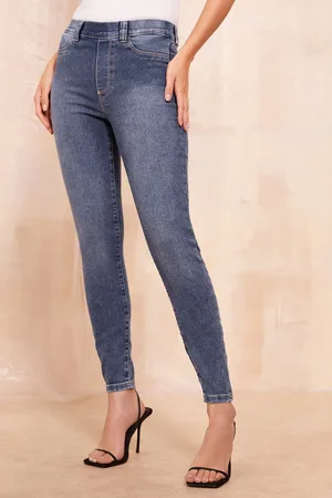 Friends Like These Womens Elasticated Waist Ankle Length Jeggings