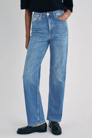 ONLY Womens Maddie Extra High Waisted Wide Leg Jeans with Comfort Stretch
