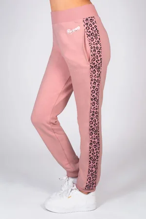 Pineapple Girls Leopard Panel Girls Joggers