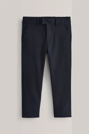 Next Boys Navy Plus Waist School Formal Stretch Skinny Trousers (3-17yrs)