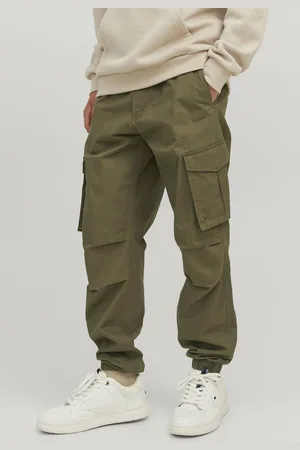 JACK & JONES Mens Cuffed Cargo Trousers