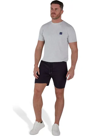Raging Bull Mens Stretch Waist 100% Cotton Jersey Cargo Short