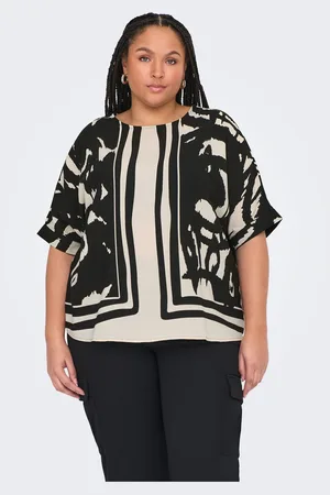 ONLY Black Contrast Stripe Blouse AU 26