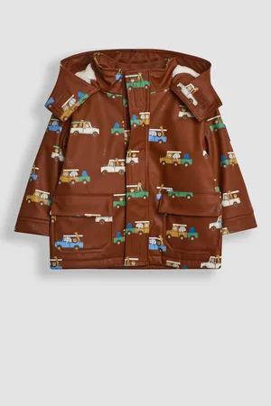 JoJo Maman Bébé Boys Safari Cosy Waterproof Jacket