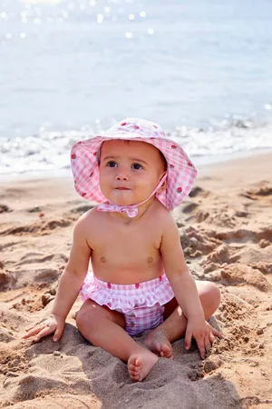 JoJo Maman Bébé Girls Frilly Swim Nappy