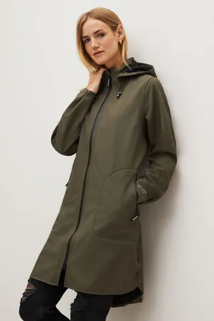 Ilse Jacobsen Womens Waterproof A Line Softshell Raincoat