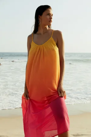 Chantelle Aurora 100% Cotton Maxi Beach Dress S