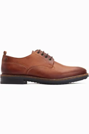 Base London Mens Memphis Lace Up Derby Shoes