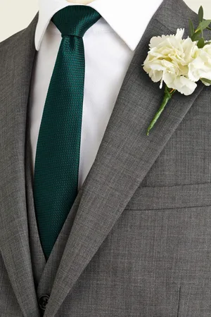 Next Mens Forest Slim Textured Silk Tie