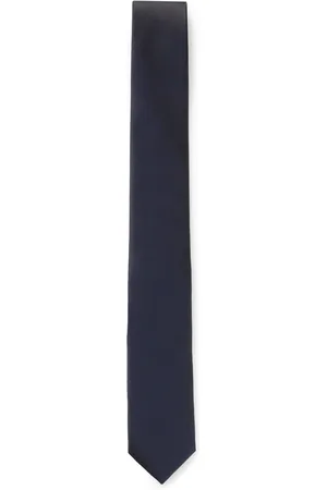 HUGO BOSS Mens Plain Weave Silk Tie