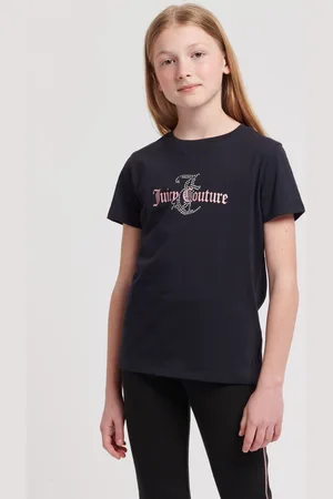 Juicy Couture Girls Girls Classic Fit 100% Cotton Diamanté T-Shirt