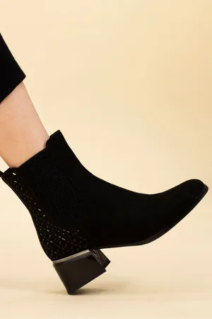 Lunar Bluebell Black Ankle Boots AU 7 (EU 38)