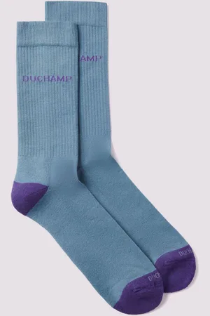 Duchamp Mens Mens Heel Toe Ribbed Sports Socks 2 Pack