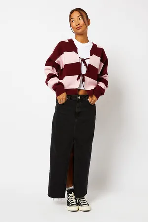 Skinnydip Womens Bow Knitted Cardigan