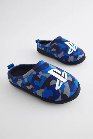 Next Boys Camo Play Station Slipper Mules