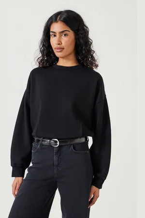 Hush Puppies Womens Blair Dart Detail Relaxed 100% Cotton Sweatshirt