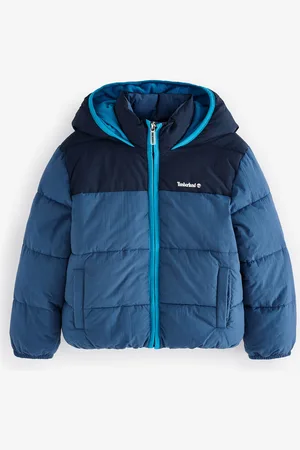 Timberland Boys Colourblock Hooded Puffer Coat