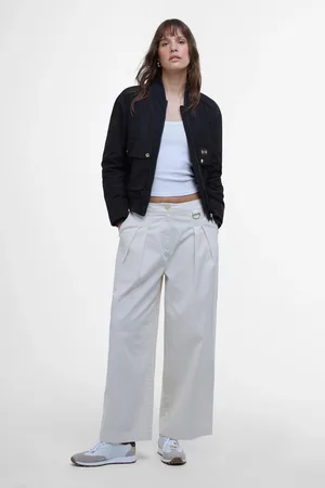 Barbour Dakota Wide Leg 100% Cotton Trousers AU 14