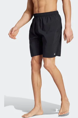 adidas Mens Solid CLX Classic-Length Swim Shorts
