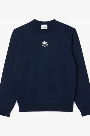 Lacoste Mens Navy Unbrushed Fleece Jogger 100% Cotton Sweatshirt