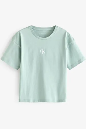 Calvin Klein Girls 100% Cotton Logo Boxy T-Shirt