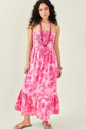 Accessorize Tie Dye Bandeau 100% Cotton Dress large