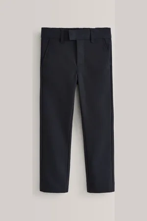 Next Boys Navy Slim Waist School Formal Stretch Skinny Trousers (3-17yrs)