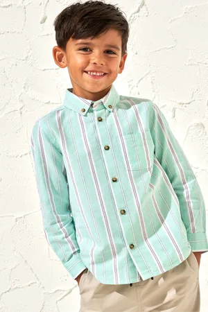Angel & Rocket Boys Berty Oxford Stripe 100% Cotton Shirt