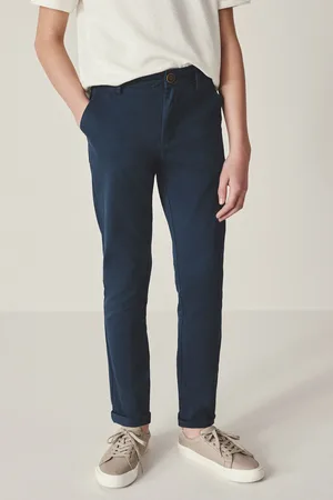 Next Boys French Navy Skinny Fit Stretch Chino Trousers (3-17yrs)