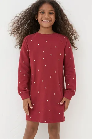 Fat Face Girls FatFace Georgia Sweat Dress