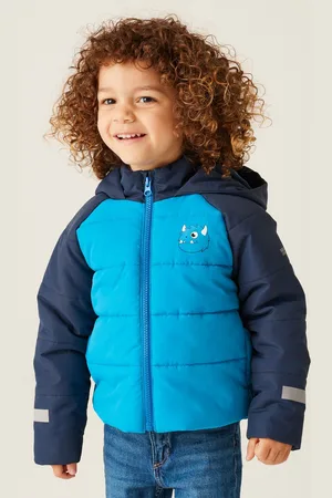 Regatta Boys Shower Resistant Animal Baffle Jacket