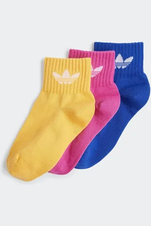 adidas Boys Multi Kids Mid Ankle Socks 3 Pack