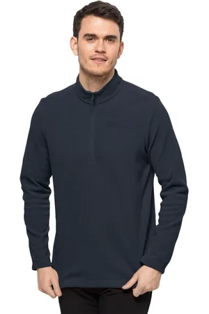 Jack Wolfskin Mens Navy Taunus QZ Fleece
