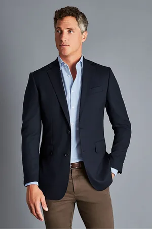 Charles Tyrwhitt Mens Proper Blazer Classic Fit Jacket