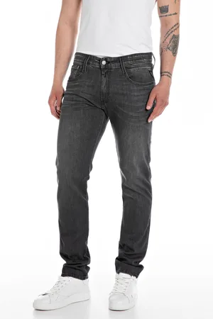 Replay Mens Dark Slim Fit Anbass Jeans