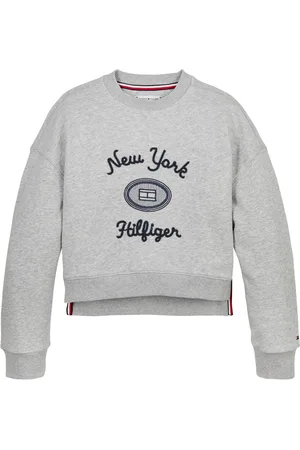 Tommy Hilfiger Girls NY Embroidered Crew Neck Sweatshirt