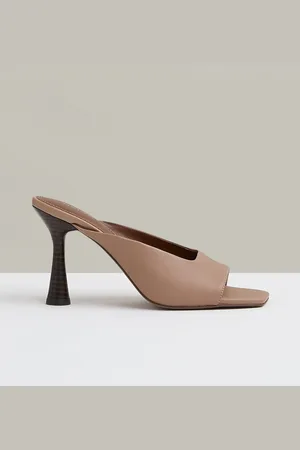 Reiss Justine Leather Heeled Mules AU 7 (EU 38)
