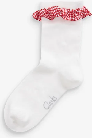Clarks Girls Girls Ankle School Socks 2 Pack
